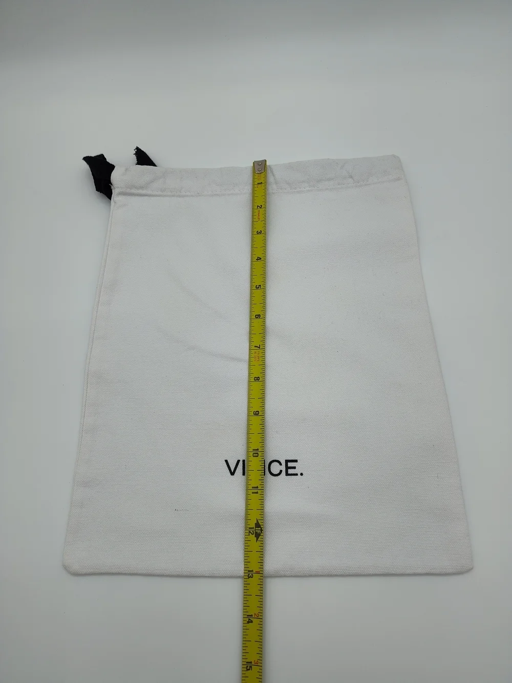 VINCE. Dust Bag 13x10.5 Cream Drawstring Storage Shoe Travel Organizer Pouch EUC